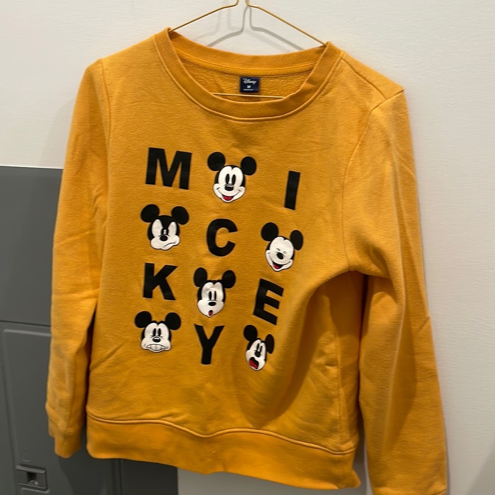 Mustard yellow Mickey sweater